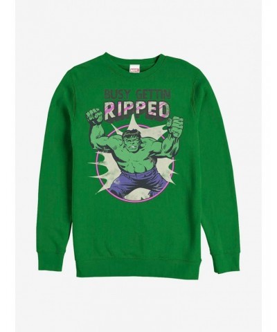 Marvel Hulk Ripped Crew Sweatshirt $11.81 Sweatshirts