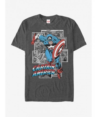 Marvel Captain America Comic Cap T-Shirt $8.41 T-Shirts