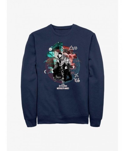 Marvel Doctor Strange In The Multiverse of Madness Magic Glitch Sweatshirt $12.40 Sweatshirts