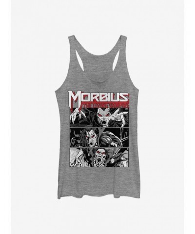 Marvel Morbius The Living Vampire Panels Girls Tank $9.32 Tanks