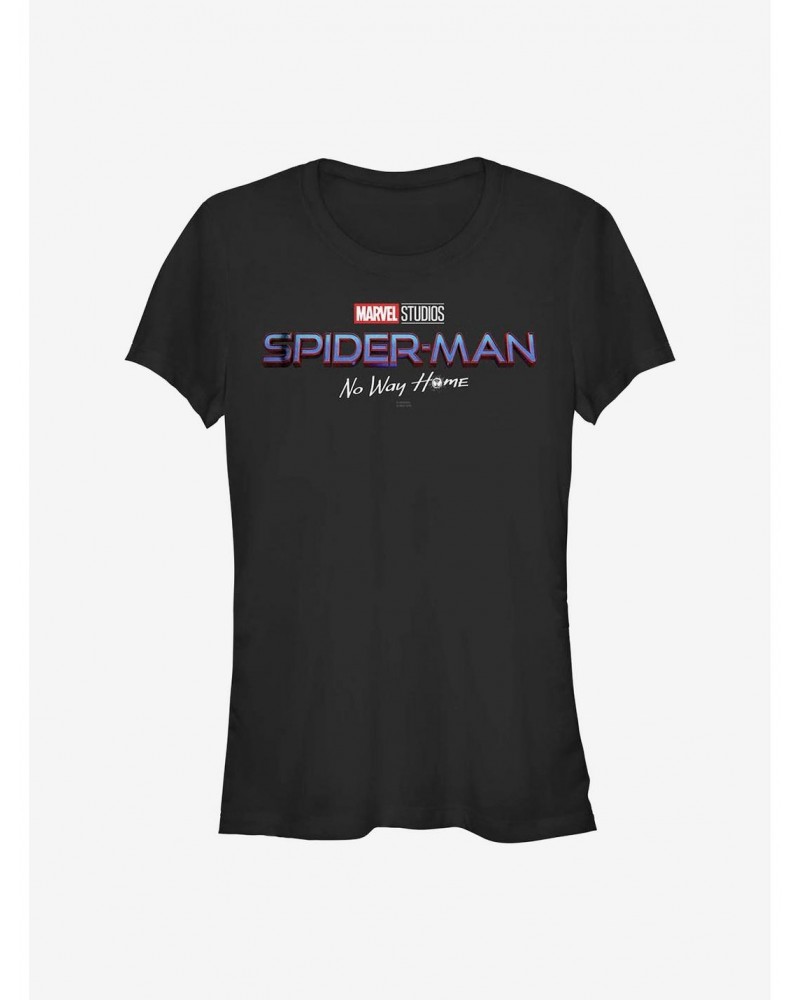 Marvel Spider-Man No Way Home Logo Girls T-Shirt $7.97 T-Shirts