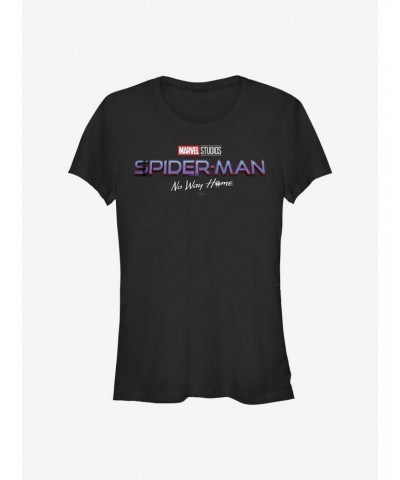 Marvel Spider-Man No Way Home Logo Girls T-Shirt $7.97 T-Shirts