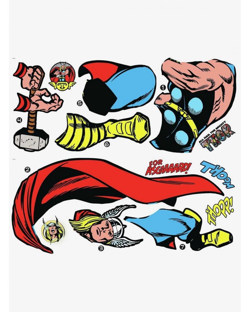 Marvel Thor Comic Giant Wall Decals $15.87 Decals