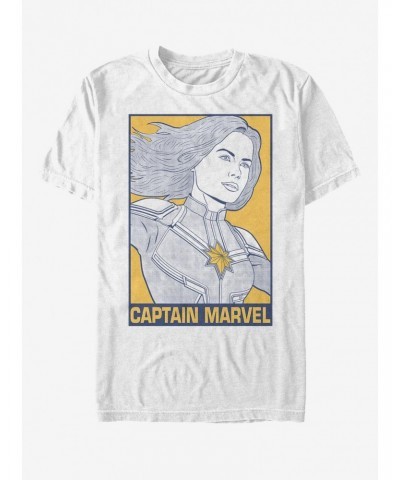 Marvel Captain Marvel Pop Captain Marvel T-Shirt $7.65 T-Shirts