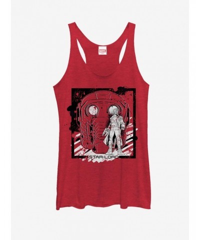 Guardians Of The Galaxy Guardians of the Galaxy Star-Lord Face Girls Tanks $9.74 Tanks