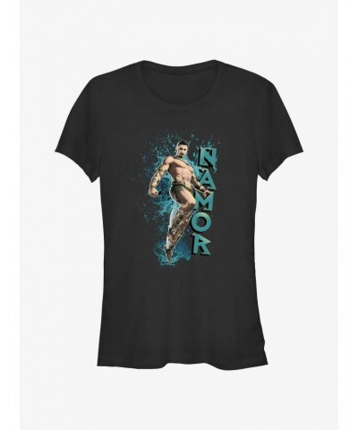 Marvel Black Panther: Wakanda Forever Make A Splash Namor Girls T-Shirt $7.37 T-Shirts