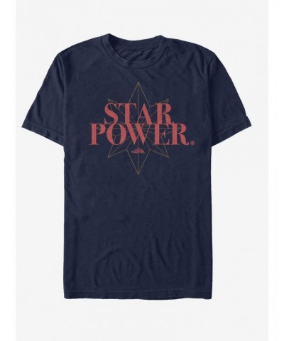 Marvel Captain Marvel Star Power T-Shirt $8.60 T-Shirts