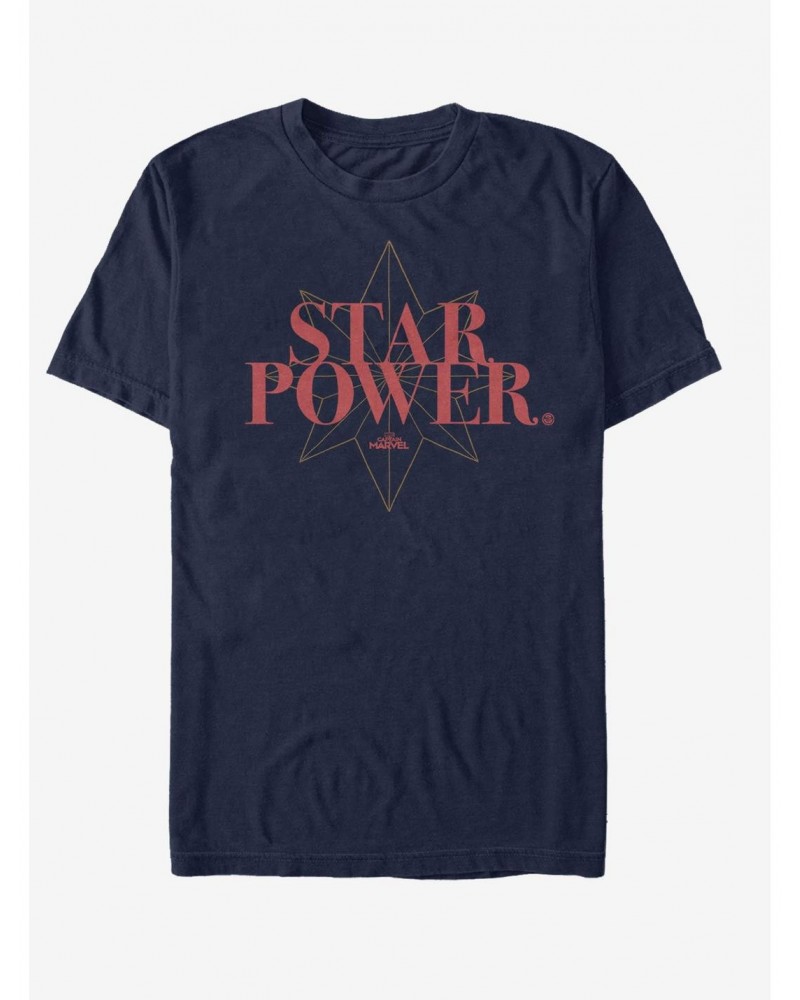 Marvel Captain Marvel Star Power T-Shirt $8.60 T-Shirts