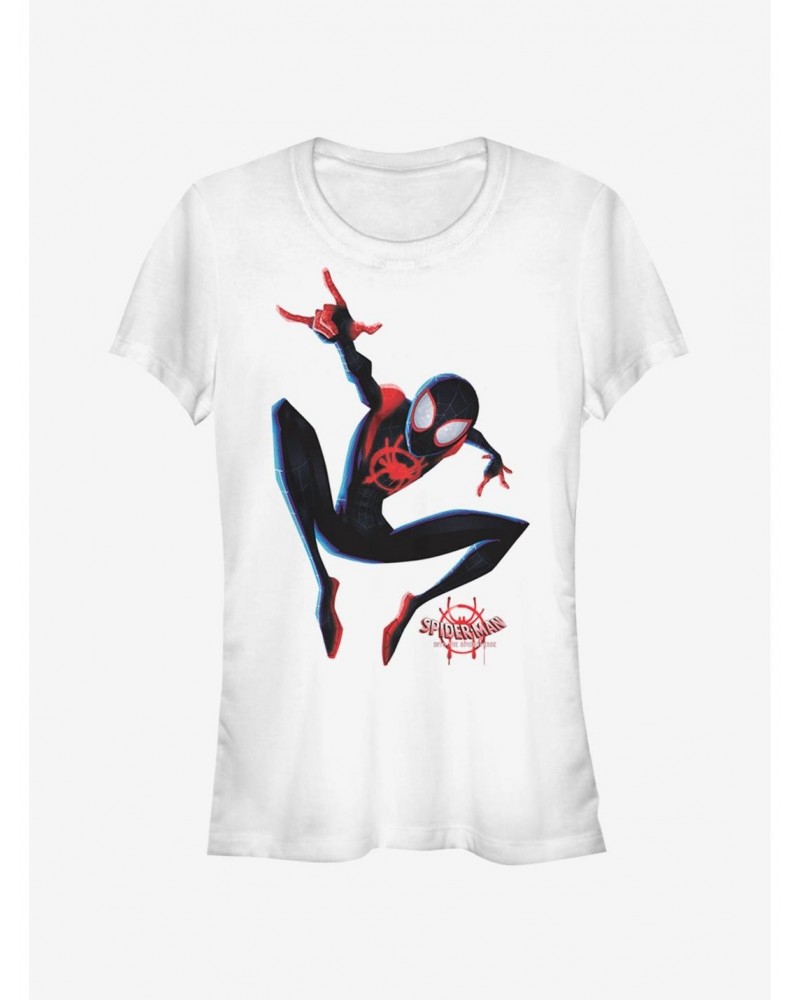 Marvel Spider-Man: Into The Spider-Verse Big Miles Girls T-Shirt $9.36 T-Shirts