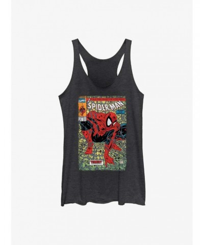 Marvel Spider-Man Spider Comic Girls Tank $10.15 Tanks