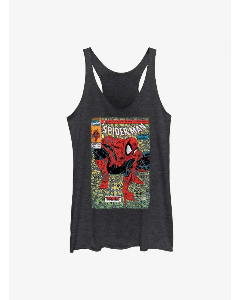 Marvel Spider-Man Spider Comic Girls Tank $10.15 Tanks