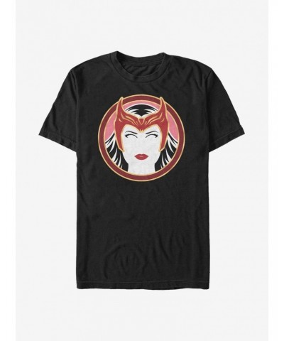 Marvel WandaVision Scarlet Witch Outline T-Shirt $9.18 T-Shirts