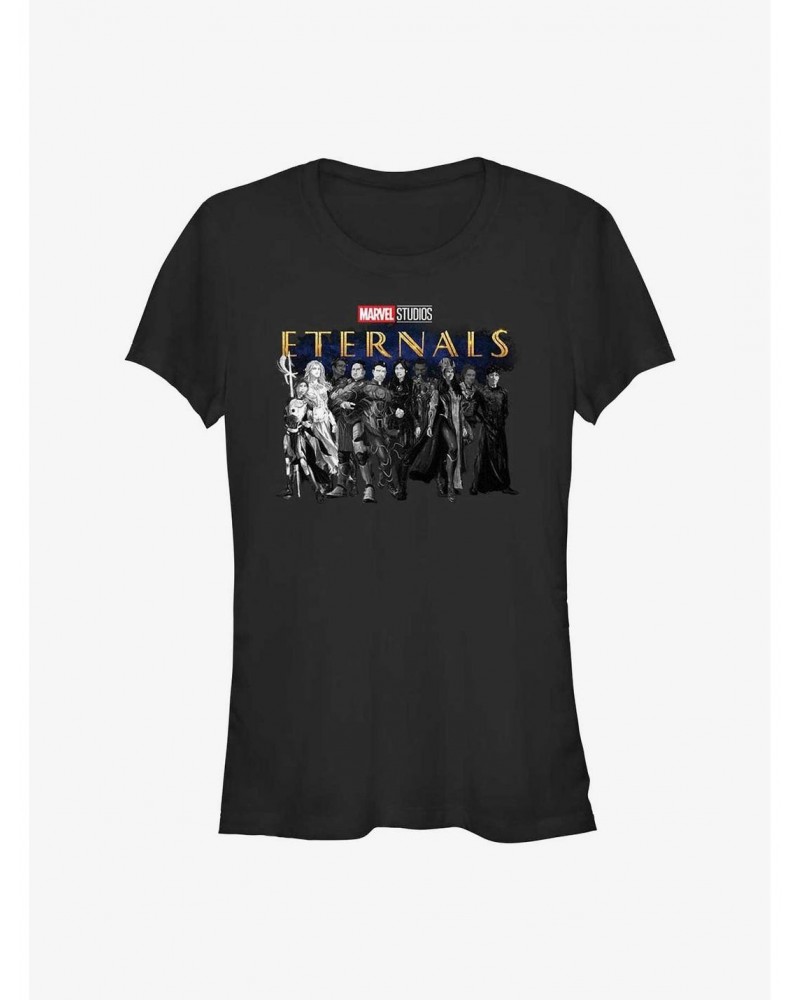 Marvel Eternals Heroes Lineup Girls T-Shirt $9.56 T-Shirts