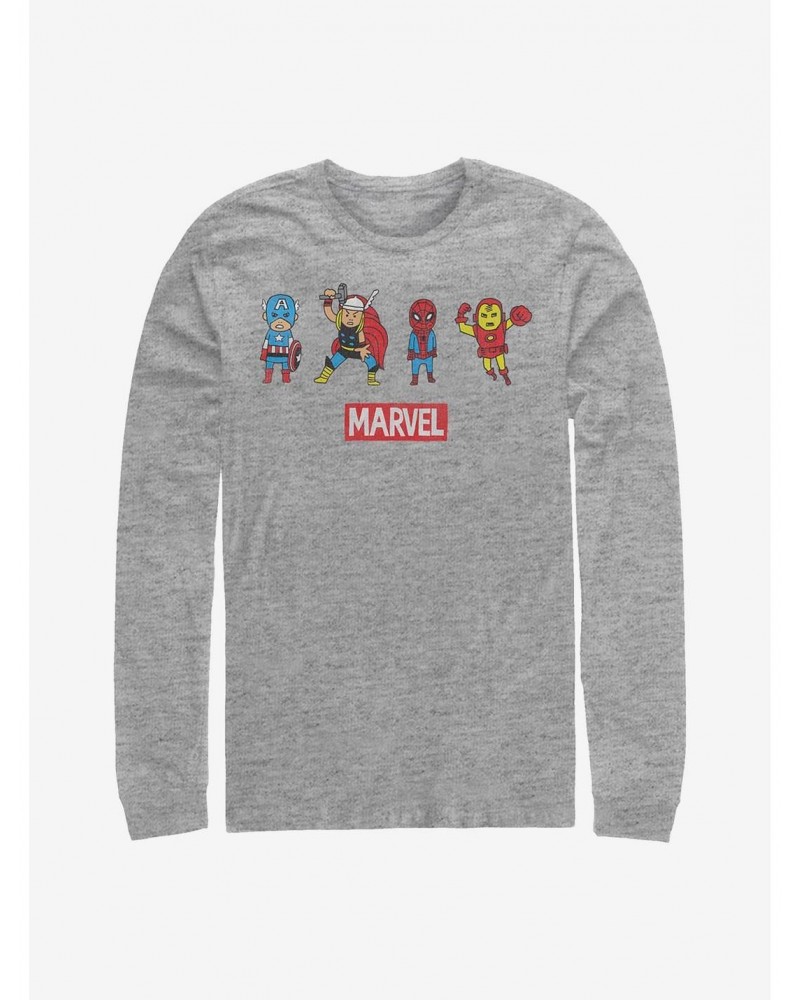 Marvel Avengers Pop Art Group Long-Sleeve T-Shirt $8.42 T-Shirts