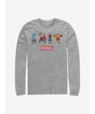 Marvel Avengers Pop Art Group Long-Sleeve T-Shirt $8.42 T-Shirts