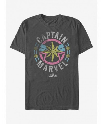 Marvel Captain Marvel Captain Marvel Retro Badge T-Shirt $6.31 T-Shirts