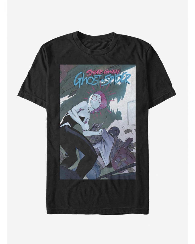 Marvel Spider-Man: Into The Spider-Verse Spider-Gwen Spider-Gwen T-Shirt $6.31 T-Shirts