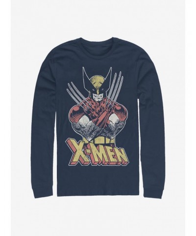 Marvel X-Men Vintage Wolverine Long-Sleeve T-Shirt $13.16 T-Shirts