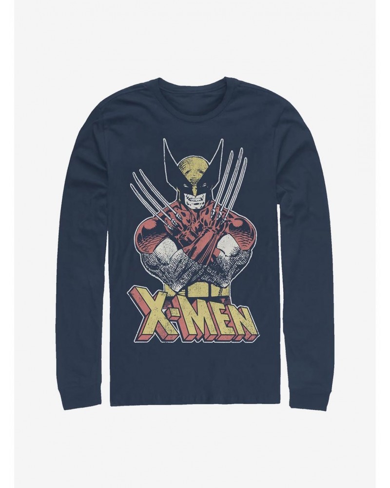 Marvel X-Men Vintage Wolverine Long-Sleeve T-Shirt $13.16 T-Shirts