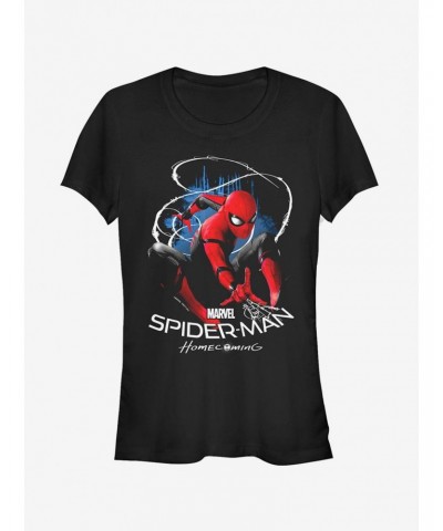 Marvel Spider-Man Homecoming Web Lasso Girls T-Shirt $7.37 T-Shirts