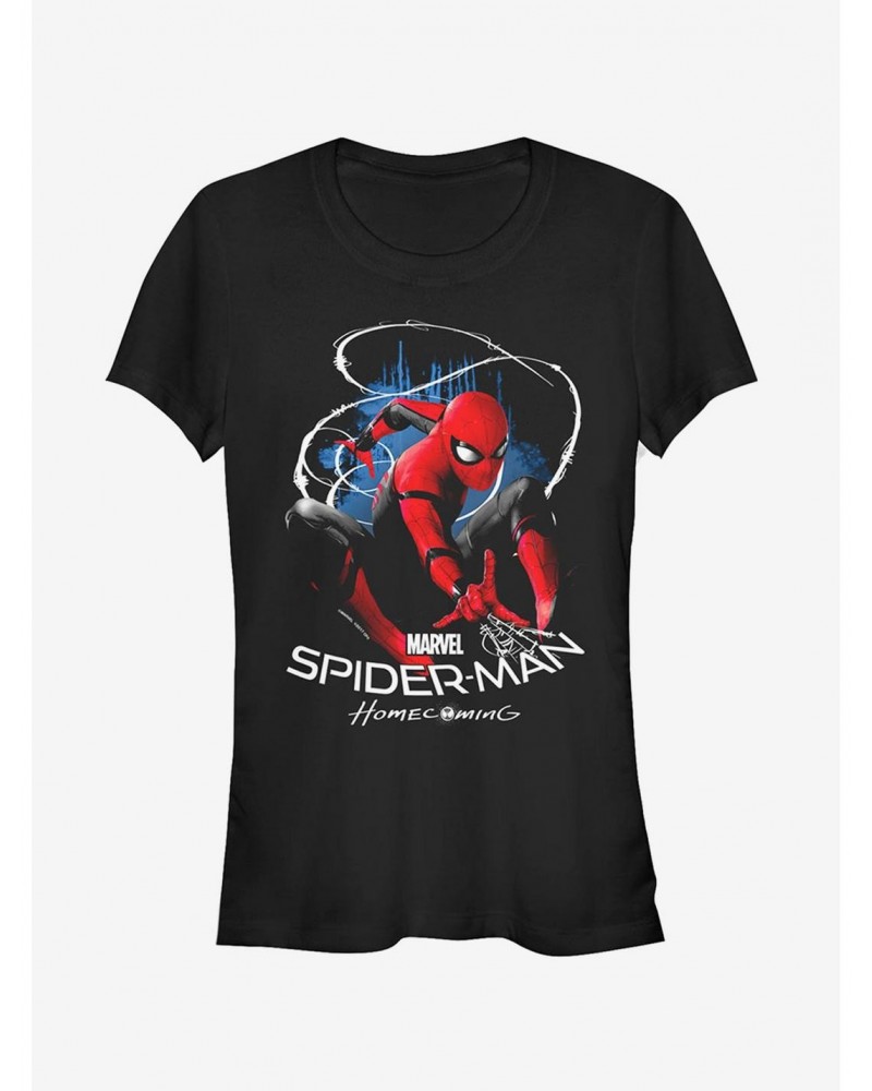 Marvel Spider-Man Homecoming Web Lasso Girls T-Shirt $7.37 T-Shirts