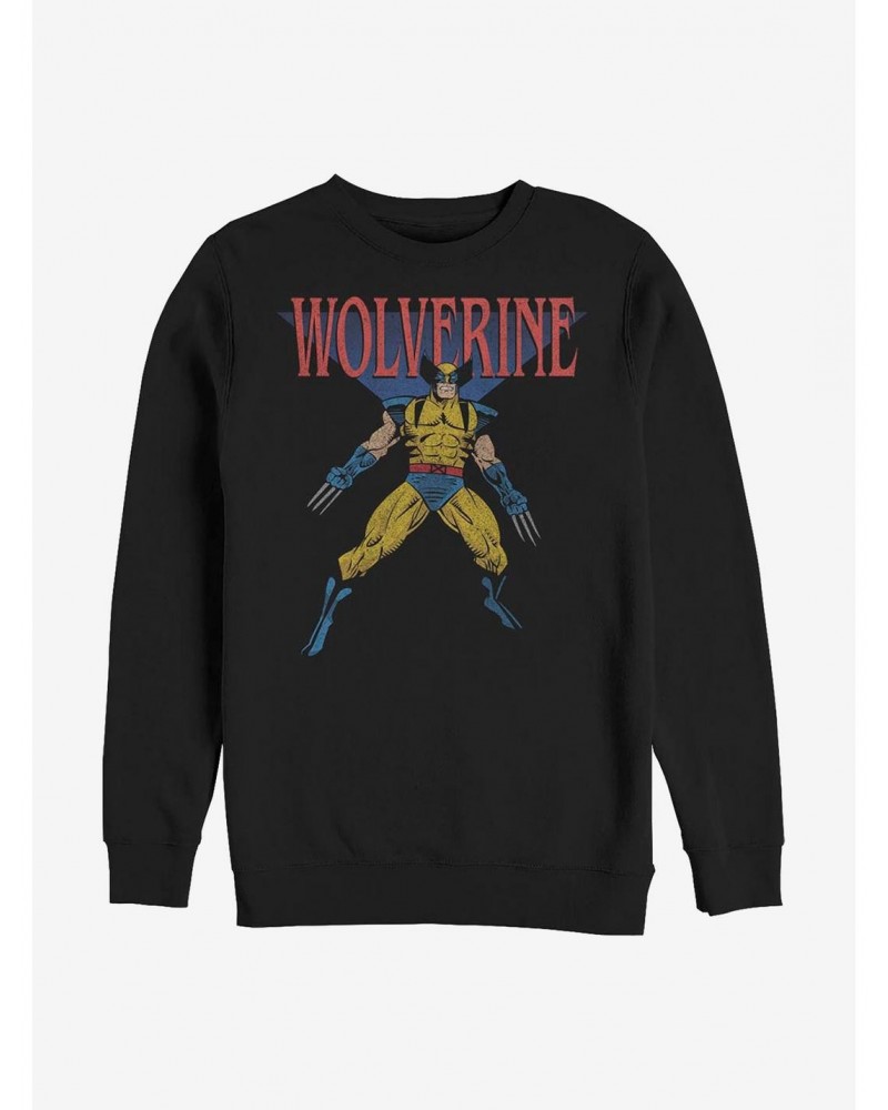 Marvel Wolverine Wolverine 90's Sweatshirt $13.87 Sweatshirts