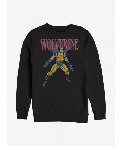 Marvel Wolverine Wolverine 90's Sweatshirt $13.87 Sweatshirts