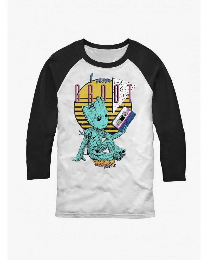 Marvel Guardians of the Galaxy 90's Groots Raglan T-Shirt $12.14 T-Shirts