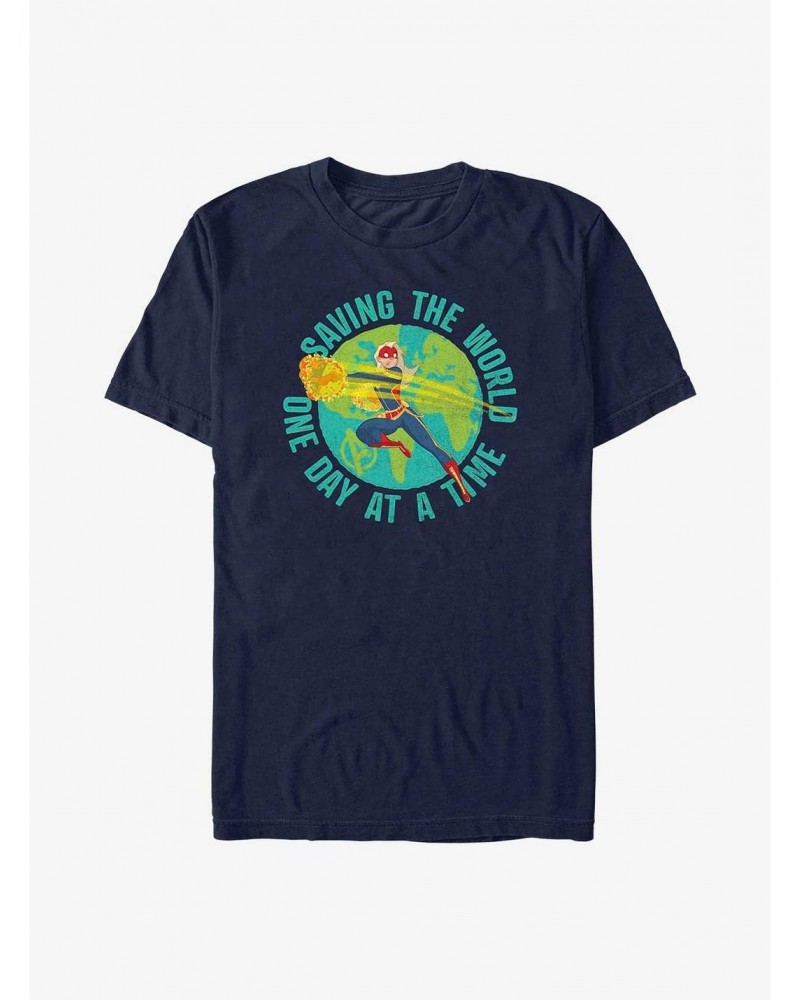 Marvel Captain Marvel Earth Day Saving The World T-Shirt $9.37 T-Shirts