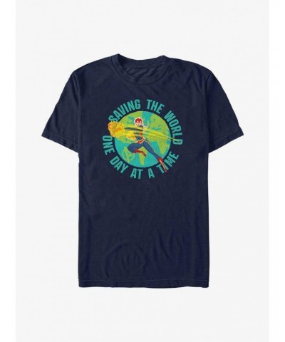 Marvel Captain Marvel Earth Day Saving The World T-Shirt $9.37 T-Shirts