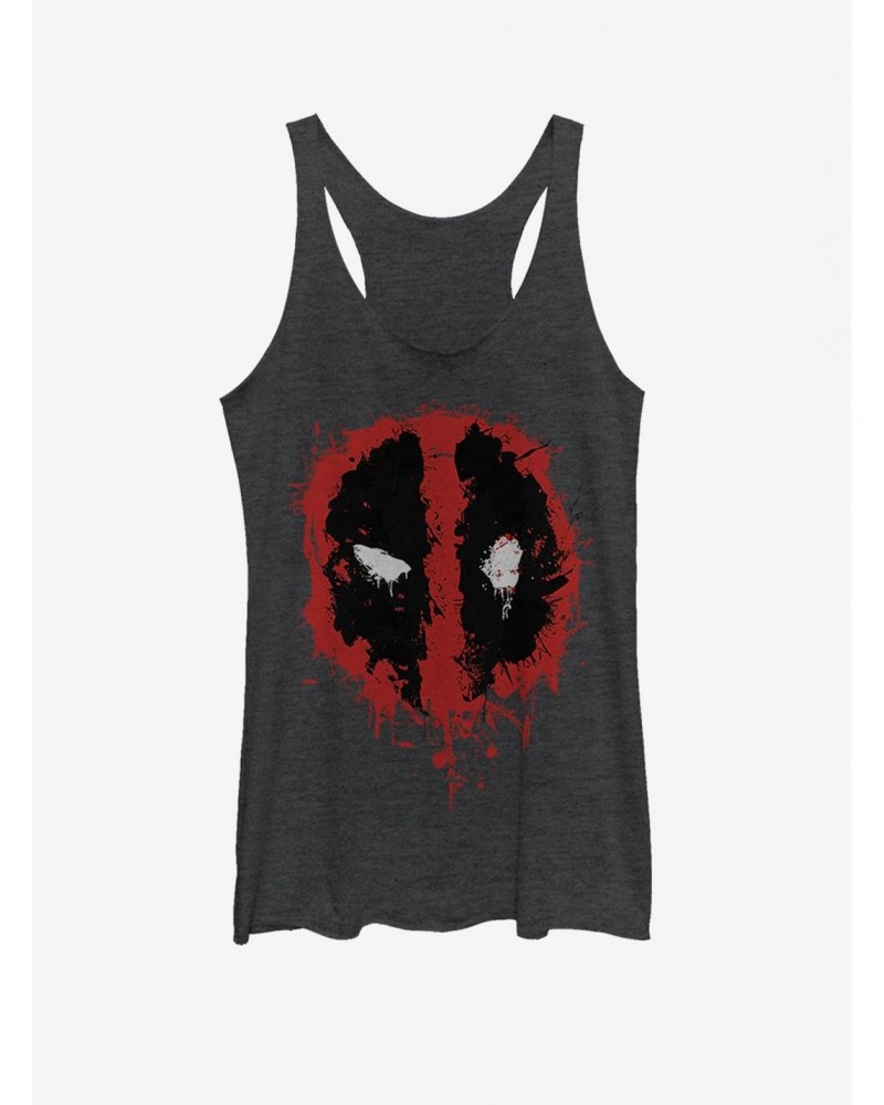 Marvel Deadpool Splatter Icon Girls Tank $8.08 Tanks