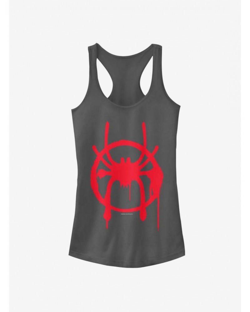 Marvel Spider-Man Miles Symbol Girls Tank $8.57 Tanks