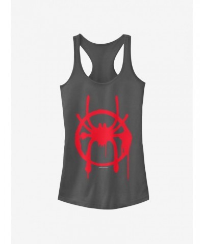 Marvel Spider-Man Miles Symbol Girls Tank $8.57 Tanks