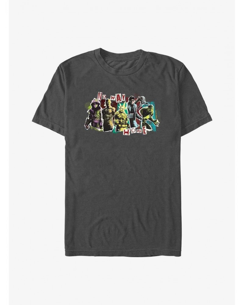 Marvel Spider-Man: No Way Home VIllain Panels T-Shirt $6.12 T-Shirts