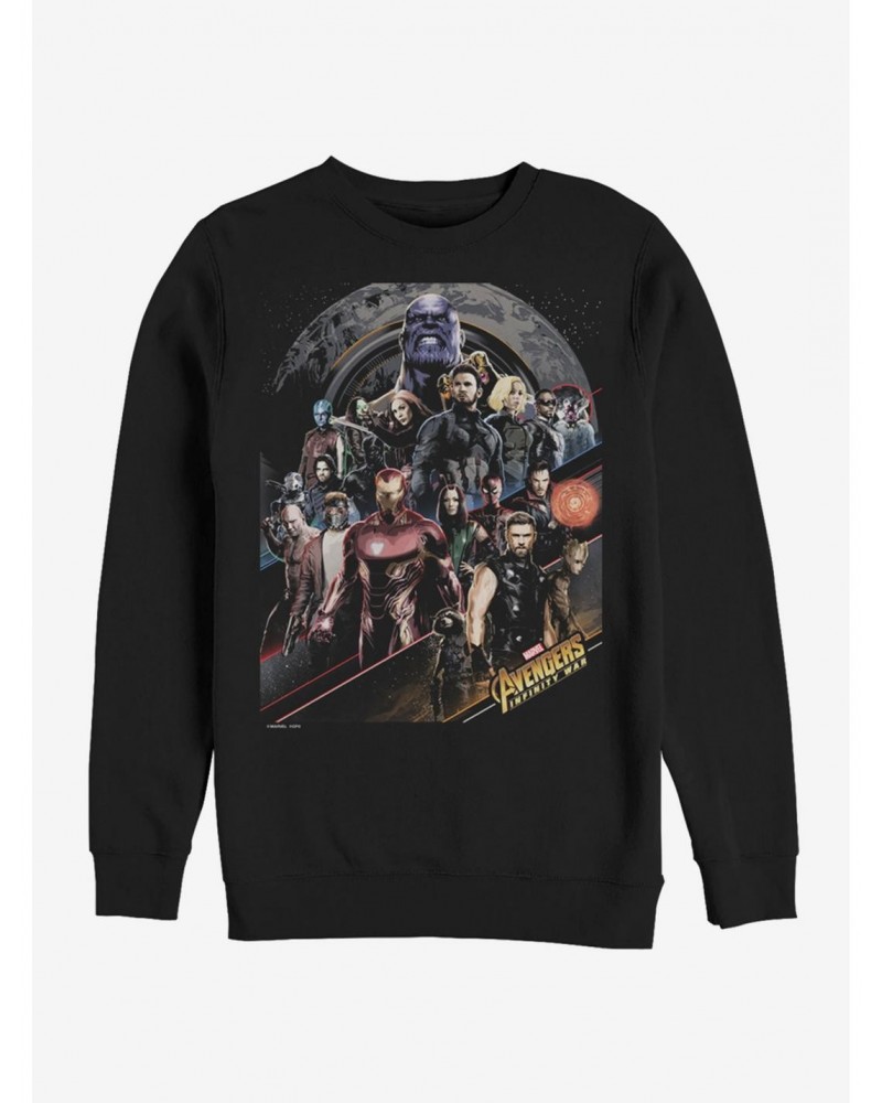 Marvel Avengers Infinity War Infinity Poster Sweatshirt $11.22 Sweatshirts