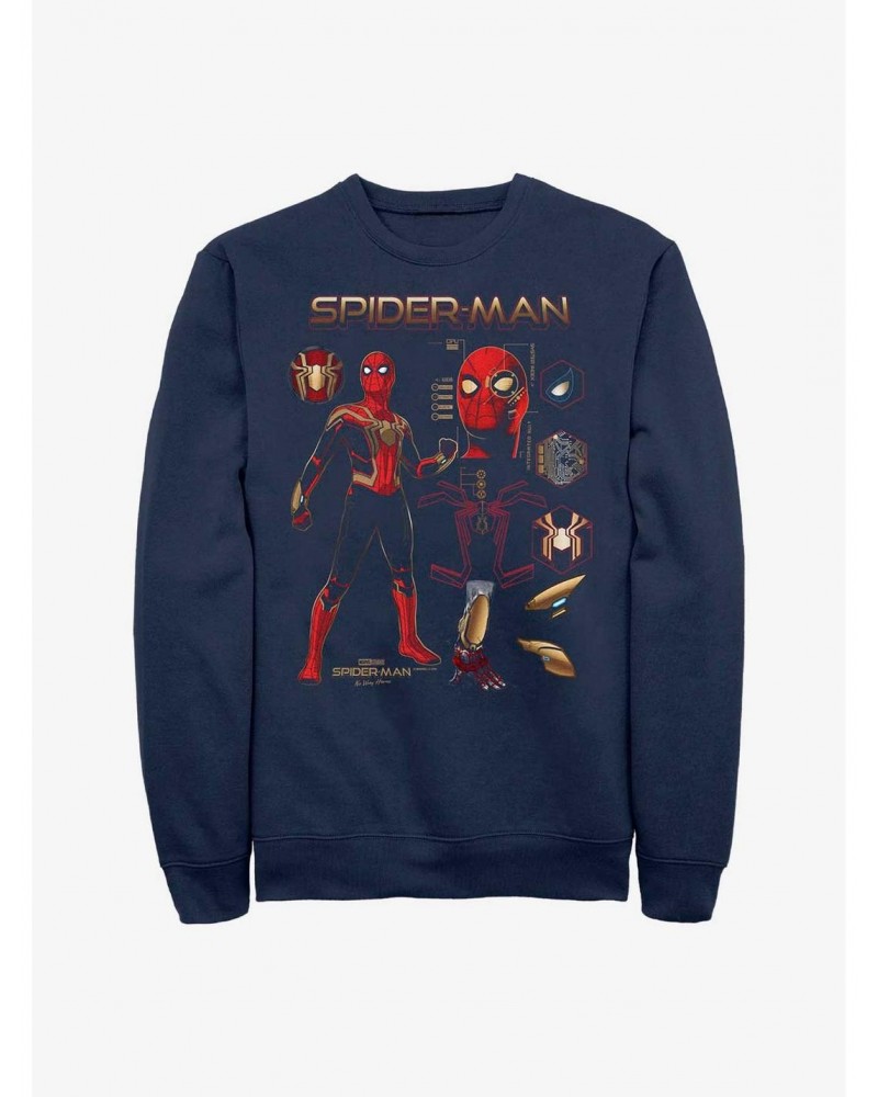 Marvel Spider-Man: No Way Home Spidey Stuff Crew Sweatshirt $11.51 Sweatshirts