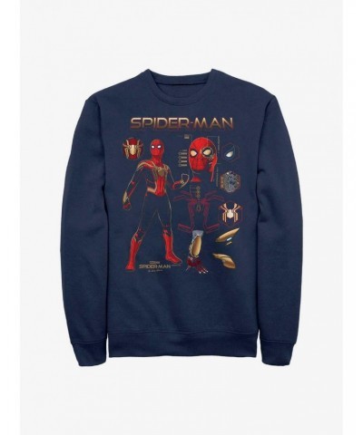 Marvel Spider-Man: No Way Home Spidey Stuff Crew Sweatshirt $11.51 Sweatshirts