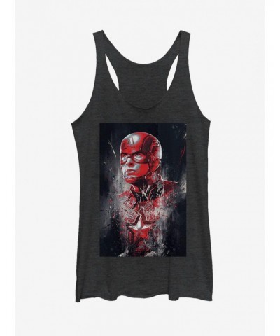 Marvel Avengers: Endgame Captain America Painted Girls Tank Top $10.15 Tops