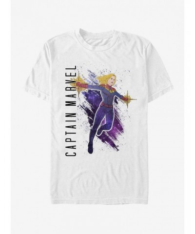 Marvel Avengers Endgame Captain Marvel Painted T-Shirt $6.50 T-Shirts