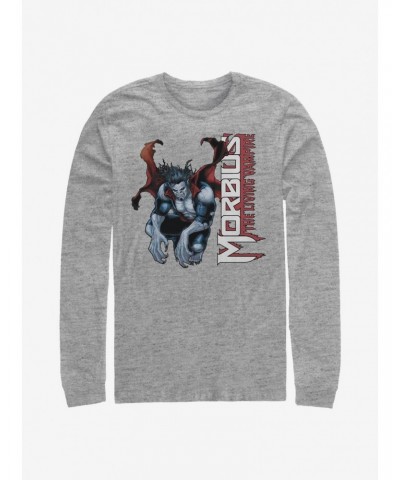 Marvel Morbius Hero Shot Long-Sleeve T-Shirt $8.42 T-Shirts