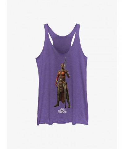 Marvel Black Panther: Wakanda Forever Okoye Action Pose Girls Tank $8.50 Tanks