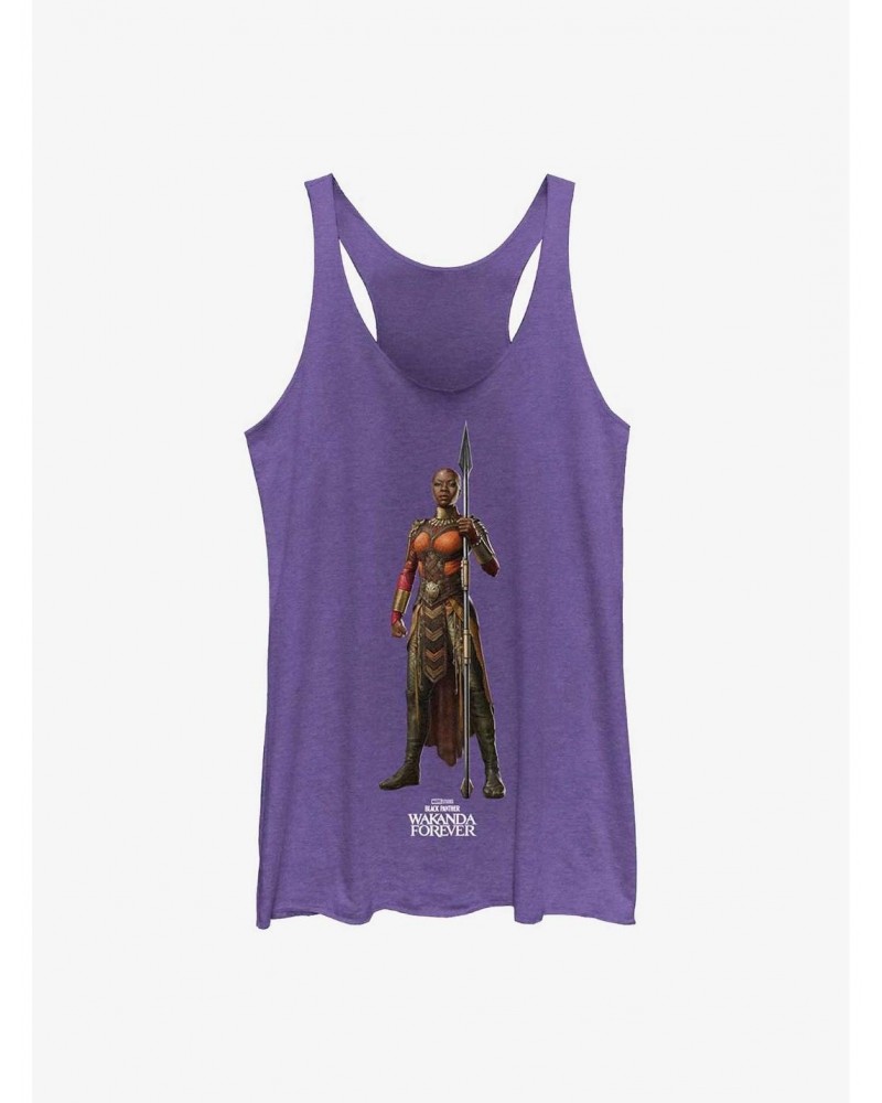 Marvel Black Panther: Wakanda Forever Okoye Action Pose Girls Tank $8.50 Tanks