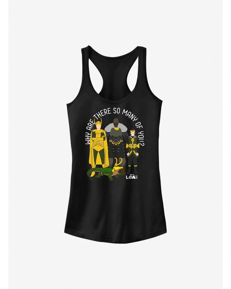 Marvel Loki Why Are There So Many Of You? Girls Tank $6.18 Tanks