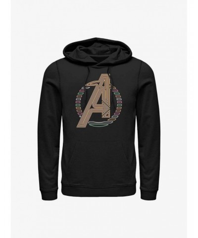 Marvel Avengers Neon Avengers Icon Hoodie $12.21 Hoodies