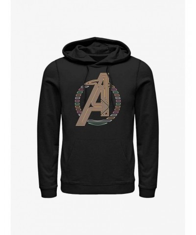 Marvel Avengers Neon Avengers Icon Hoodie $12.21 Hoodies