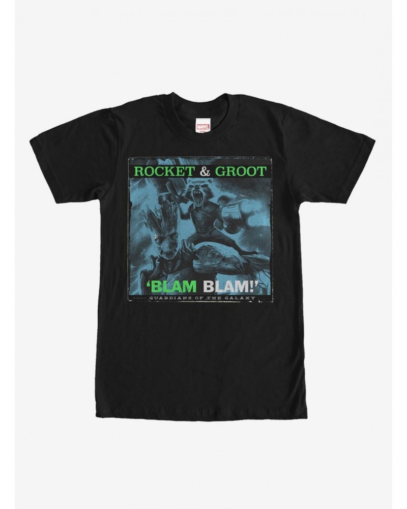 Marvel Guardians of the Galaxy Rocket and Groot Blam T-Shirt $8.80 T-Shirts