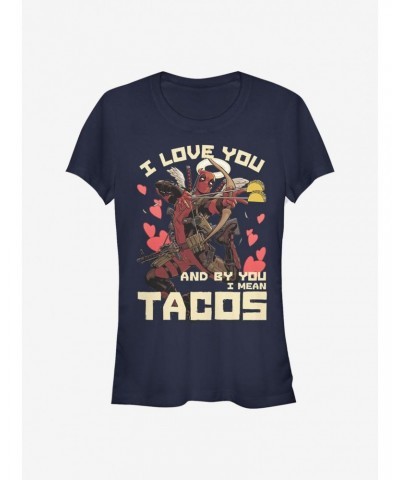 Marvel Deadpool Taco Love Girls T-Shirt $8.57 T-Shirts