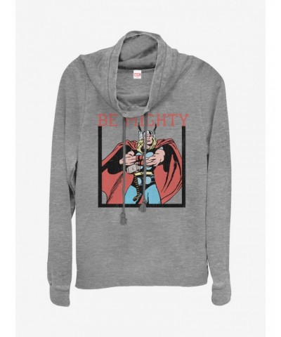 Marvel Thor Be Mighty Cowlneck Long-Sleeve Girls Top $16.16 Tops