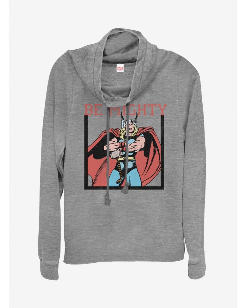 Marvel Thor Be Mighty Cowlneck Long-Sleeve Girls Top $16.16 Tops