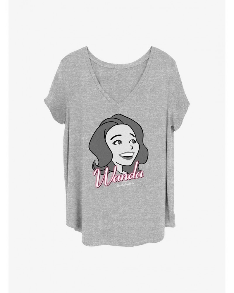 Marvel WandaVision Wanda Girls T-Shirt Plus Size $8.32 T-Shirts